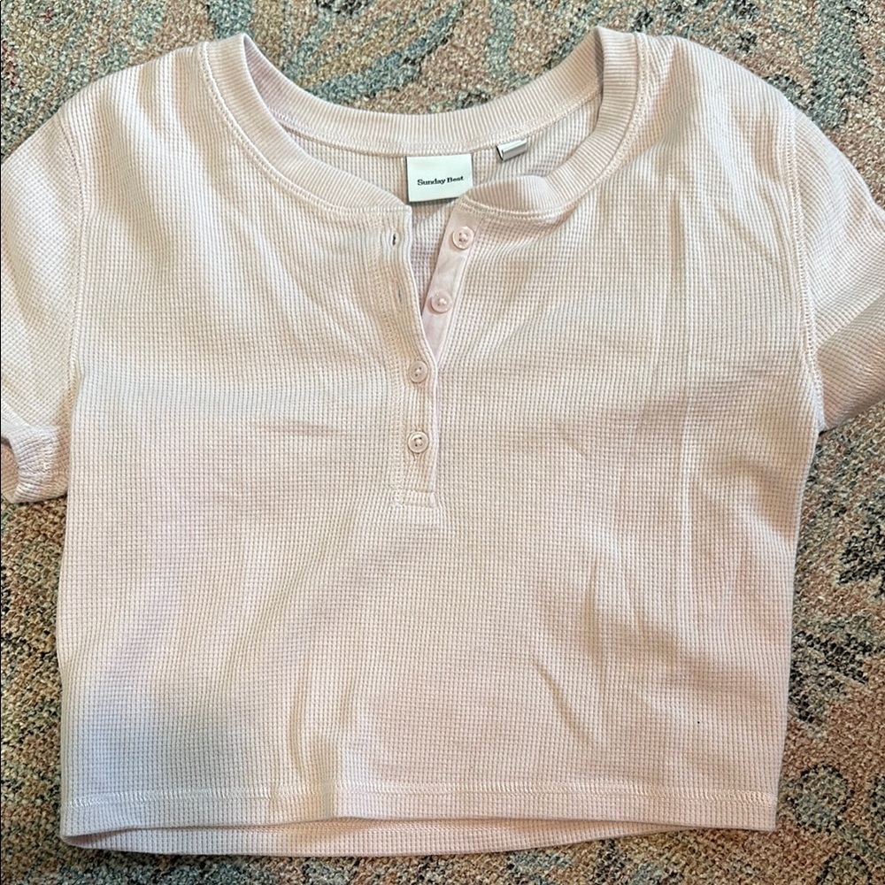 Sunday Best Pink Crop Top Casual Style